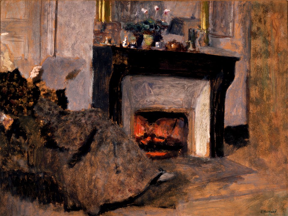 Edouard Vuillard - The Fireplace - 177-1955 - Saint Louis Art Museum