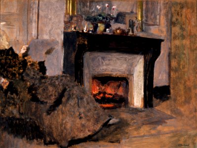 Edouard Vuillard - The Fireplace - 177-1955 - Saint Louis Art Museum