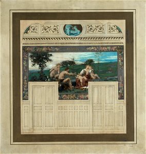 Edouard Michel-Lançon - Esquisse pour la salle des mariages de la mairie de Saint-Maur-des-Fossés , Famille - PPP4172 - Musée des Beaux-Arts de la ville de Paris