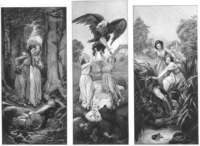 Eduard Jakob von Steinle Schneeweißchen und Rosenrot
