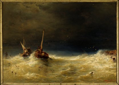 Eduard Hildebrandt - Sea tempest - M.Ob.2204 - National Museum in Warsaw
