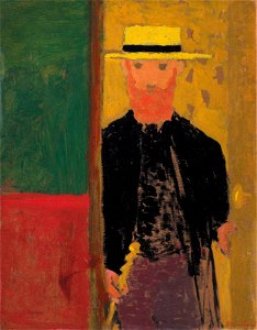Edouard vuillard autoportrait a la canne et au canotier