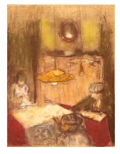 Edouard vuillard la lampe jaune063748)