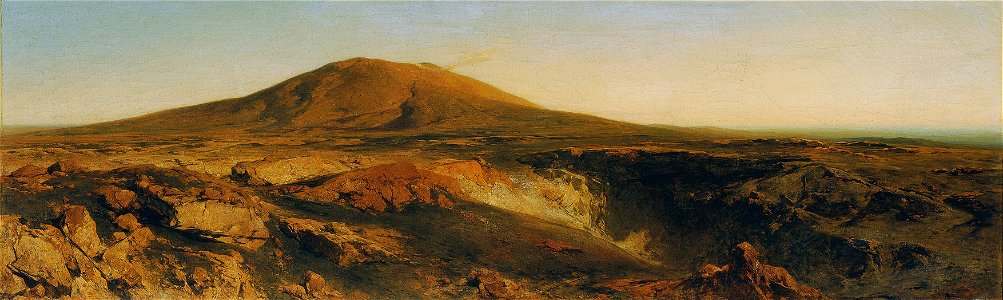Eduard Peithner von Lichtenfels - Der Gipfel des Ätna 1878 - 5833 - Österreichische Galerie Belvedere
