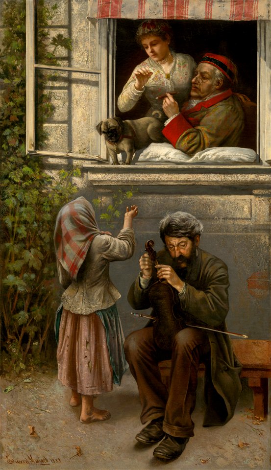 Eduard Majsch - Blind Joe (Street Violinist) - O 2114 - Slovak National Gallery