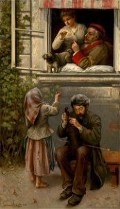 Eduard Majsch - Blind Joe (Street Violinist) - O 2114 - Slovak National Gallery