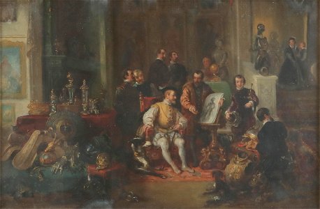 Eduard Ender Franz I im Atelier Benvenuto Cellinis
