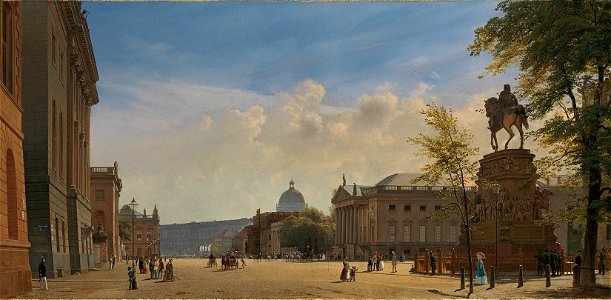 Eduard Gaertner Unter den Linden mit Oper