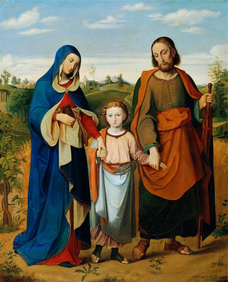 Eduard Ritter von Engerth - Die heilige Familie auf dem Heimweg vom Tempel - 5807 - Österreichische Galerie Belvedere