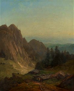 Eduard Schleich (1812-74) - A View in the Tyrol - RCIN 406322 - Royal Collection