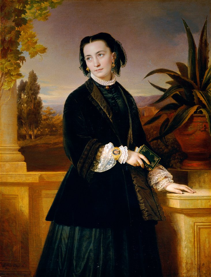 Eduard Ritter von Engerth - Auguste Engerth, die Gattin des Künstlers - 5617 - Österreichische Galerie Belvedere