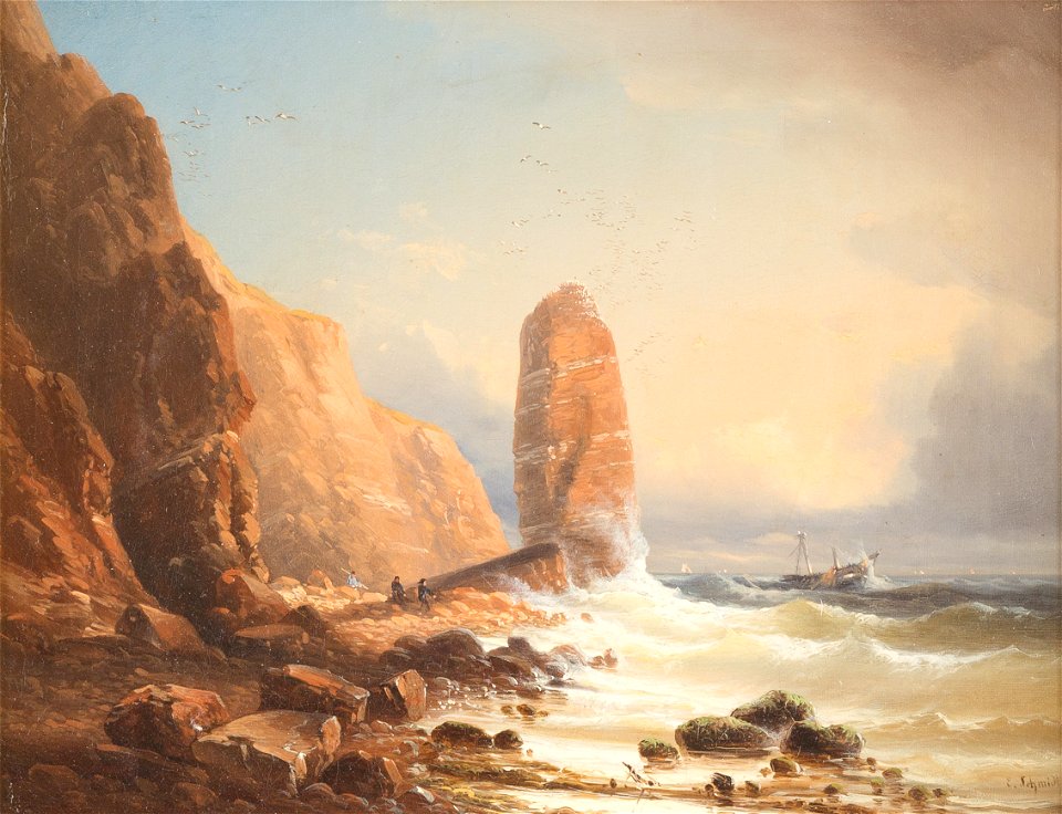 Eduard Schmidt Vor der Küste Helgolands