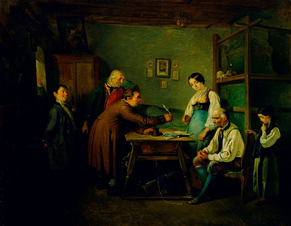 Eduard Swoboda - Der Vertrag - 9231 - Österreichische Galerie Belvedere
