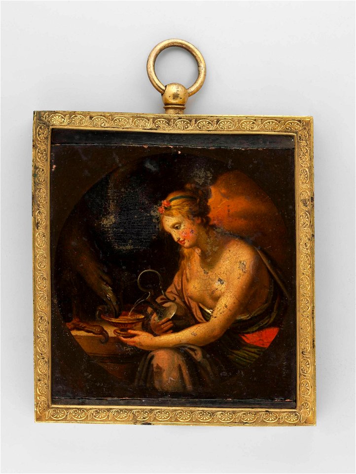 Eduard Ströhling - Hebe karmiąca orła