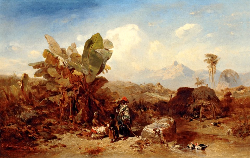 Eduard Hildebrandt - Landscape with Black People - Google Art Project