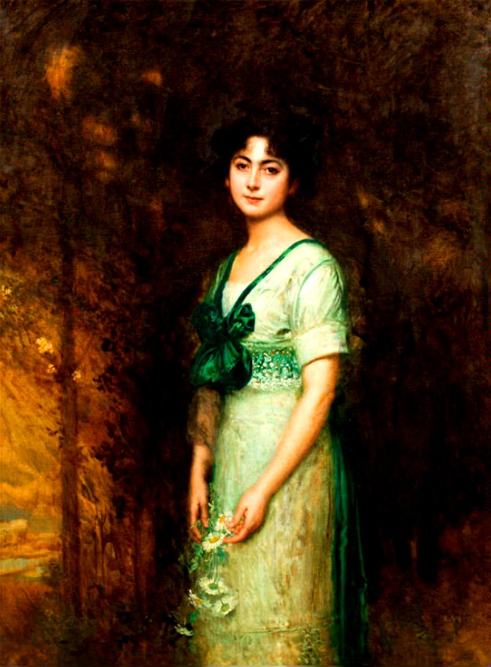 Eduard Veith (1856-1925) Portrait of a woman. 1911