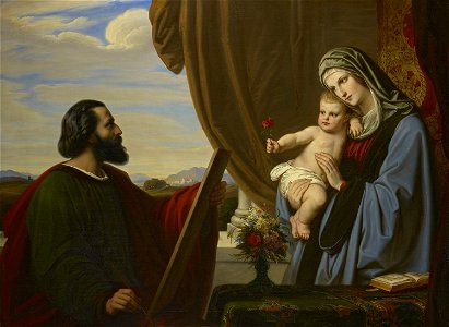 Eduard Jakob von Steinle (1810-86) - St Luke Painting the Virgin - RCIN 408952 - Royal Collection