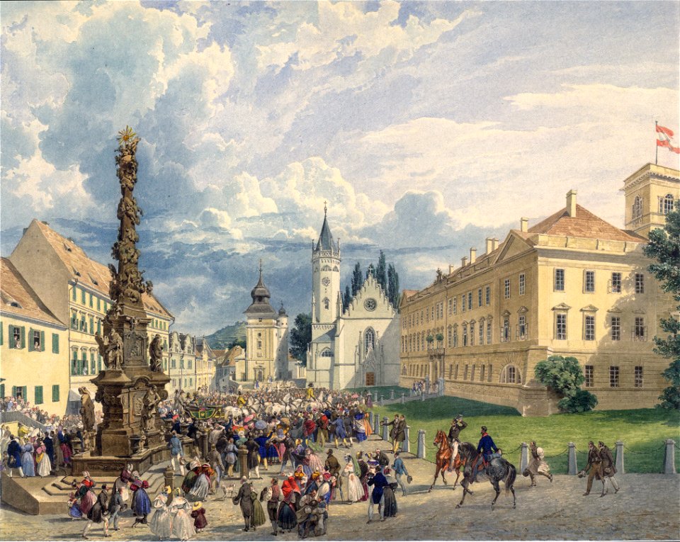Eduard Gurk - Der Kaiserbesuch in Teplitz-Schönau - 1835-36