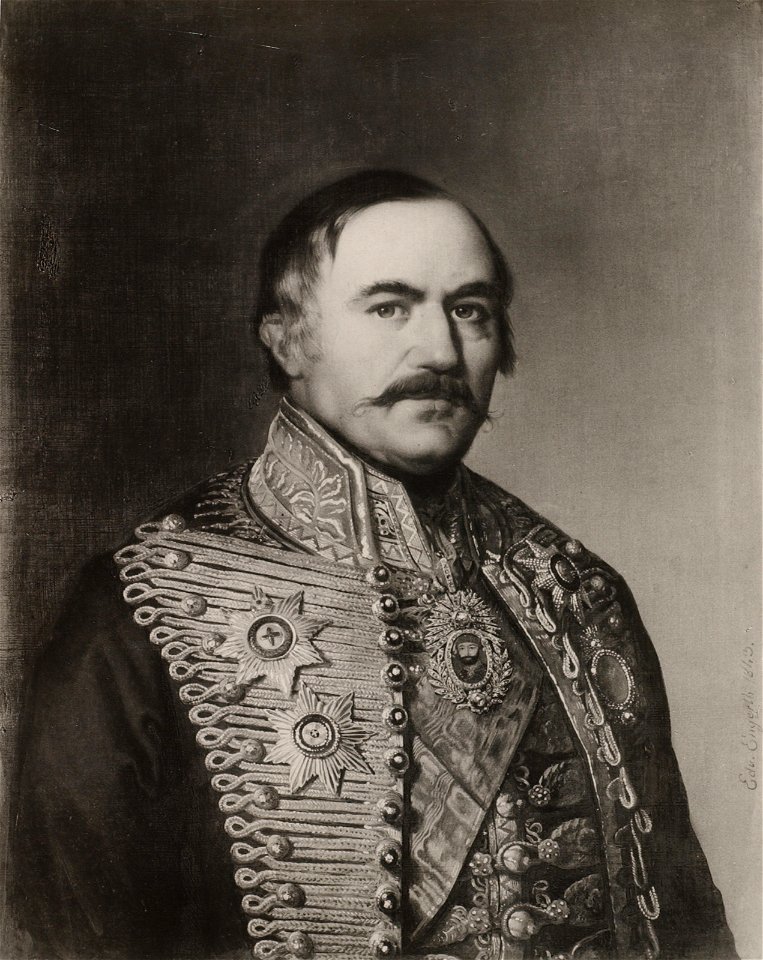 Eduard von Engerth - Portret kneza Miloša Obrenoviča