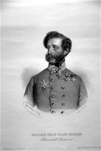 Eduard von Clam-Gallas Litho