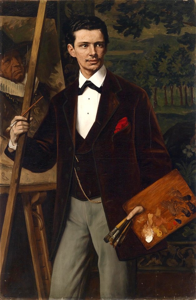 Eduard von Gebhardt Bildnis eines Malers 1881