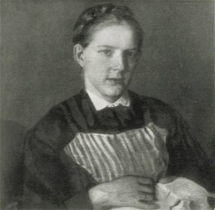 Eduard von Gebhardt - Bildnis der Gattin des Künstlers, 1873