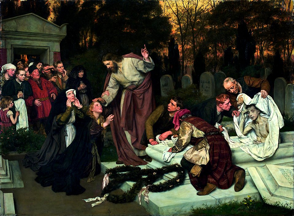 Eduard von Gebhardt - The Raising of Lazarus - Google Art Project