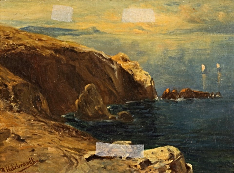 Eduard Hildebrandt - Steilküste - BG-M-SG 5720^92 - Berlinische Galerie