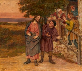 Eduard von Gebhardt Christus verabschiedet sich