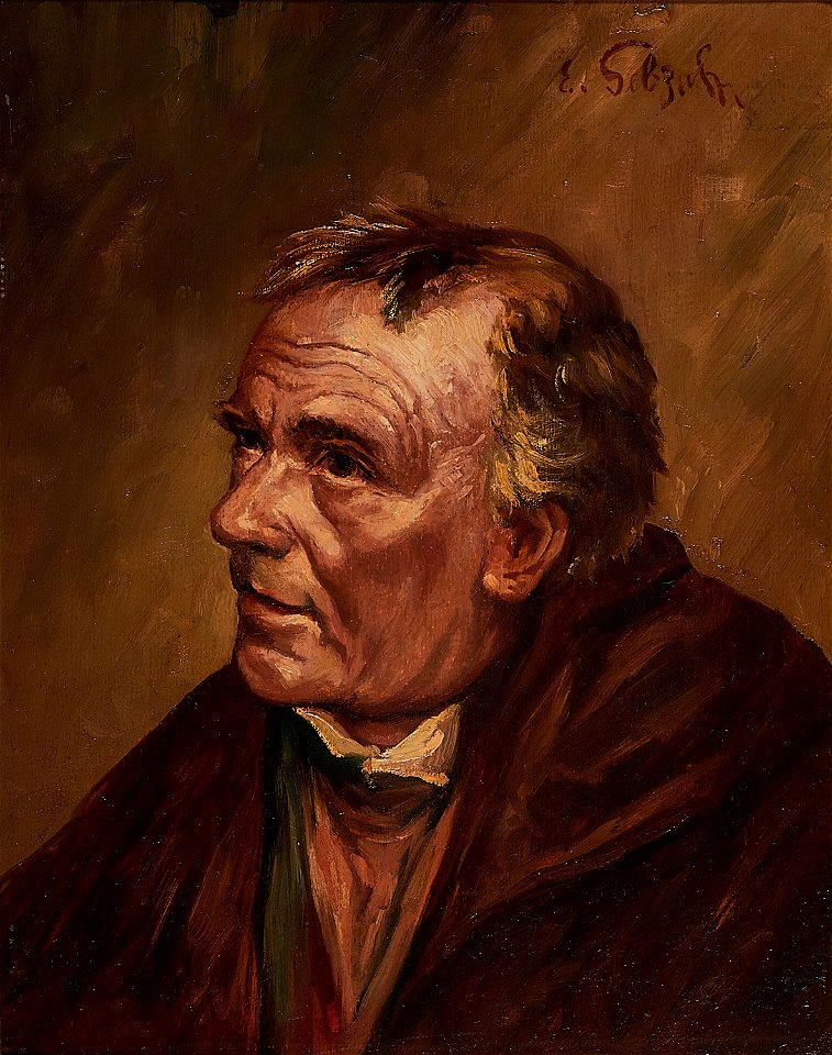 Eduard von Gebhardt Kopfstudie eines Mannes 2
