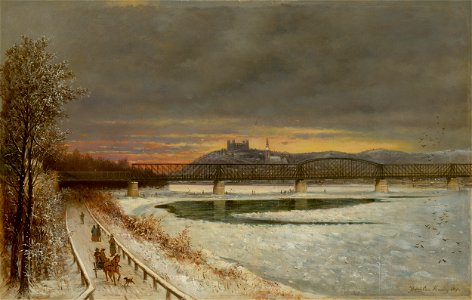 Eduard Majsch - Pohľad na Bratislavu - O 7139 - Slovak National Gallery