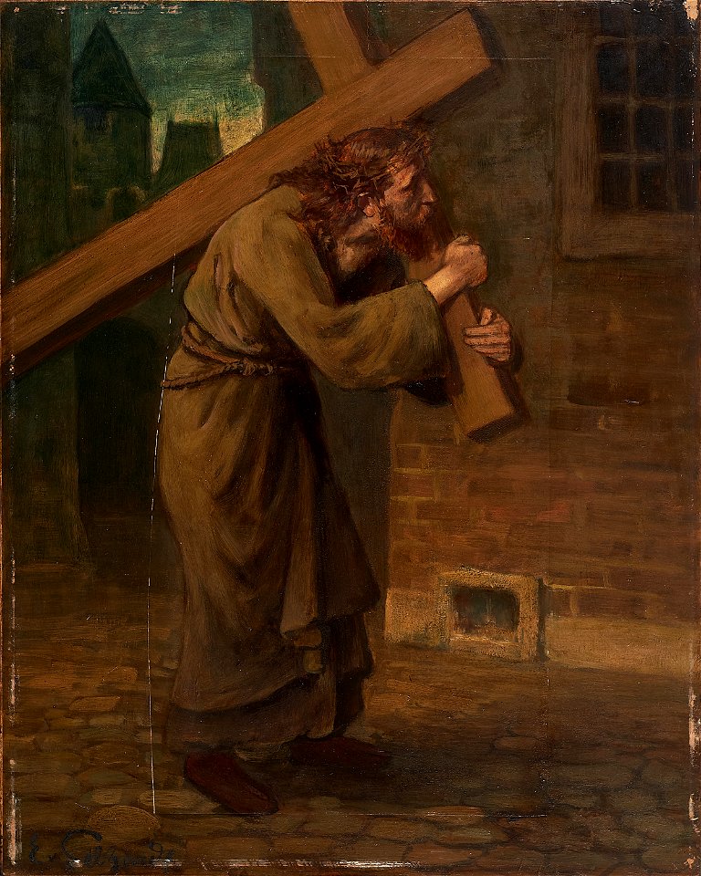Eduard von Gebhardt Kreuztragender Christus