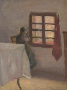 Eduard Putra - Woman by a Window - O 763 - Slovak National Gallery