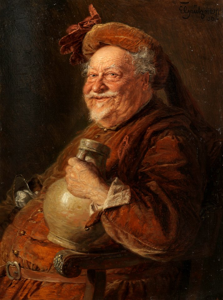 Eduard von Grützner - Falstaff (1906)