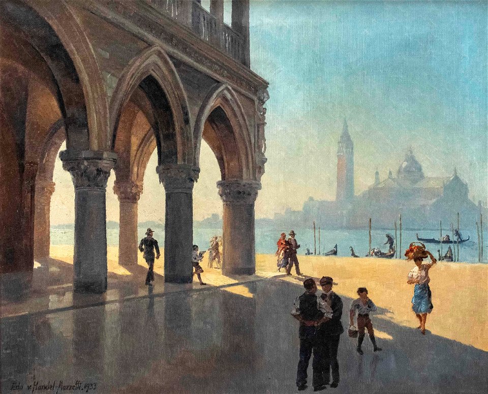 Eduard von Handel-Mazzetti Venedig Blick vom Markusplatz