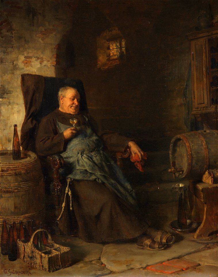 Eduard von Grützner Deidesheimer 1874