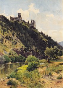 Eduard Zetsche - Ruine Senftenberg 1886
