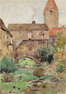 Eduard Zetsche - Im Stadtgraben - ca1900