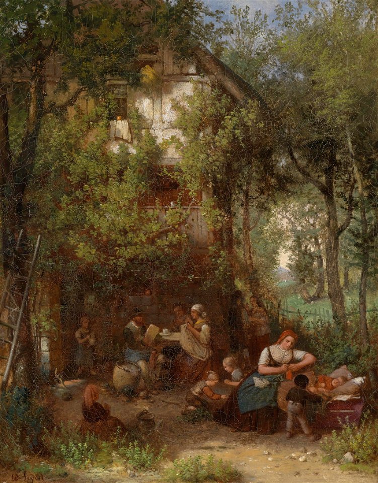 Eduard Seydel Gartenidylle