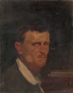 Eduard Putra - Self-Portrait in Three Quarter Profile - O 762 - Slovak National Gallery