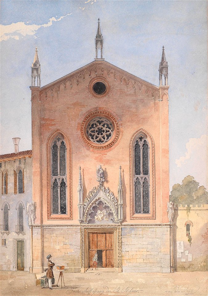 Eduard van der Nüll Chiesa di Santo Stefano in Venedig 1845