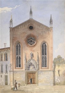 Eduard van der Nüll Chiesa di Santo Stefano in Venedig 1845