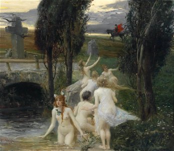 Eduard Veith Nereiden. Free illustration for personal and commercial use.