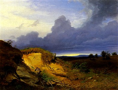 Eduard Schleich the Elder A young boy resting 1833