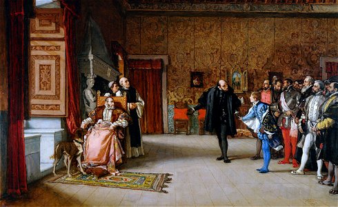 Eduardo Rosales - Juan de Austria's presentation to Emperor Carlos V in YusteFXD