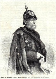 Eduard Vogel von Falckenstein, königlich preußischer Generallieutenant, 1866. Free illustration for personal and commercial use.