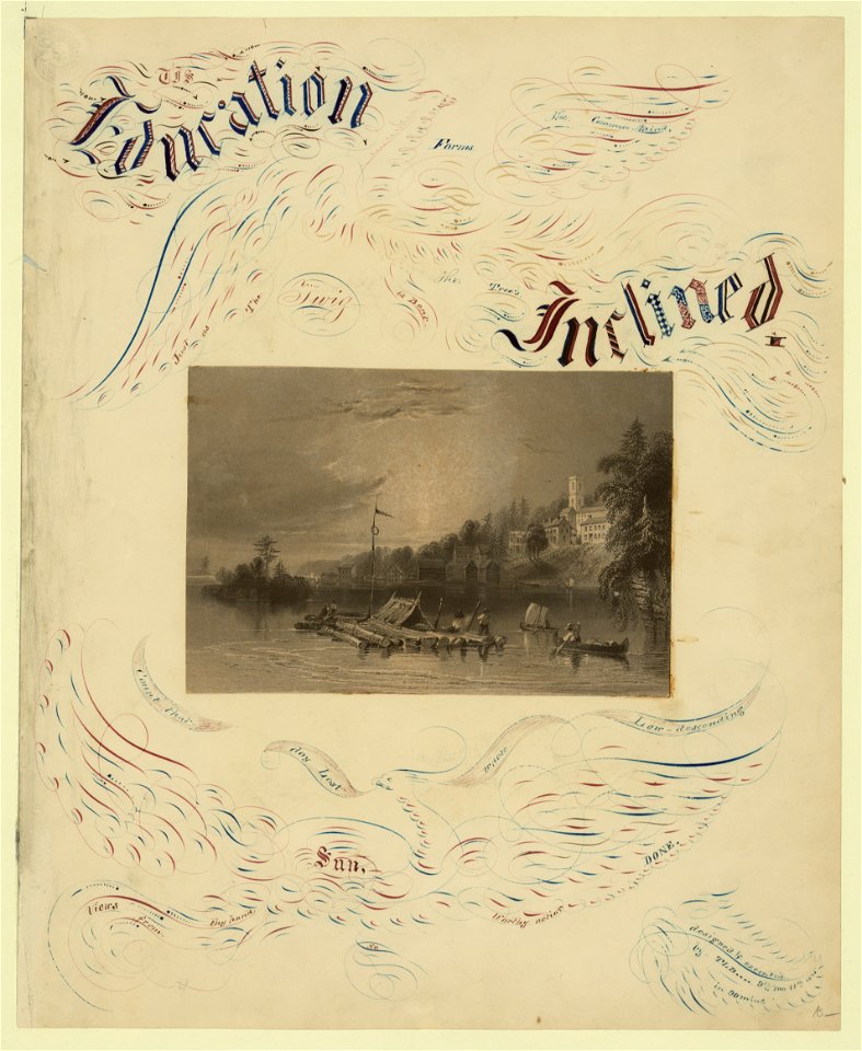 Education inclined - - designed & executed by TLB 9th mo 11th 1845 in 90 min LCCN2004662398