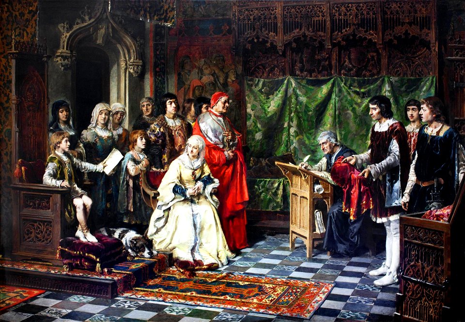 Educación del príncipe don Juan 1877 Martínez Cubells