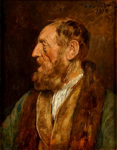Eduard von Gebhardt Porträt eines Herrn 1918