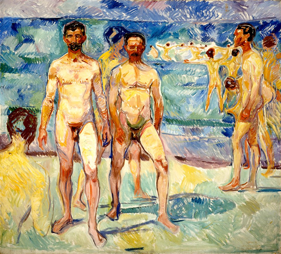 Edvard Munch - Bathing Men (Ateneum)